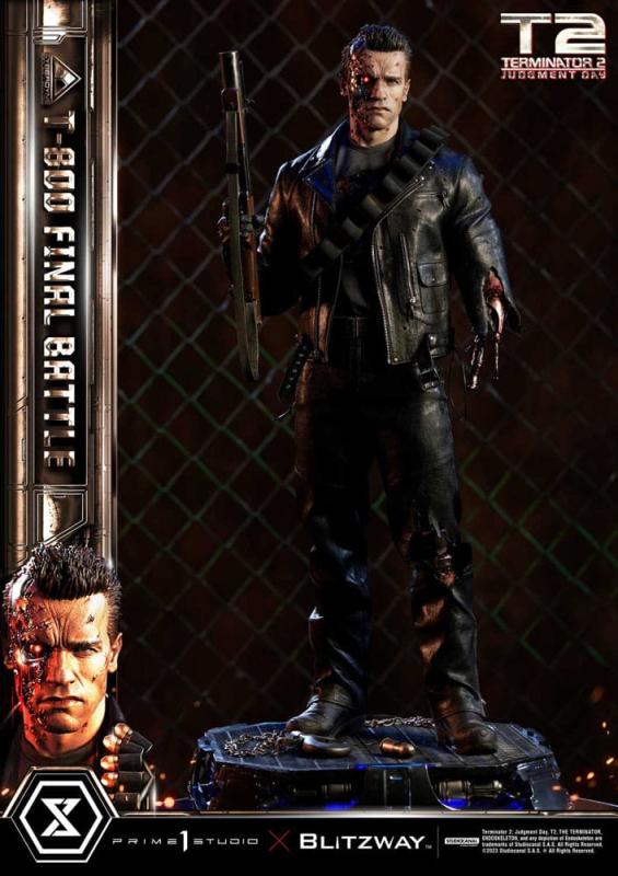 Terminator 2 Museum Masterline Series Statue 1/3 T-800 Final Battle Deluxe Version 75 cm