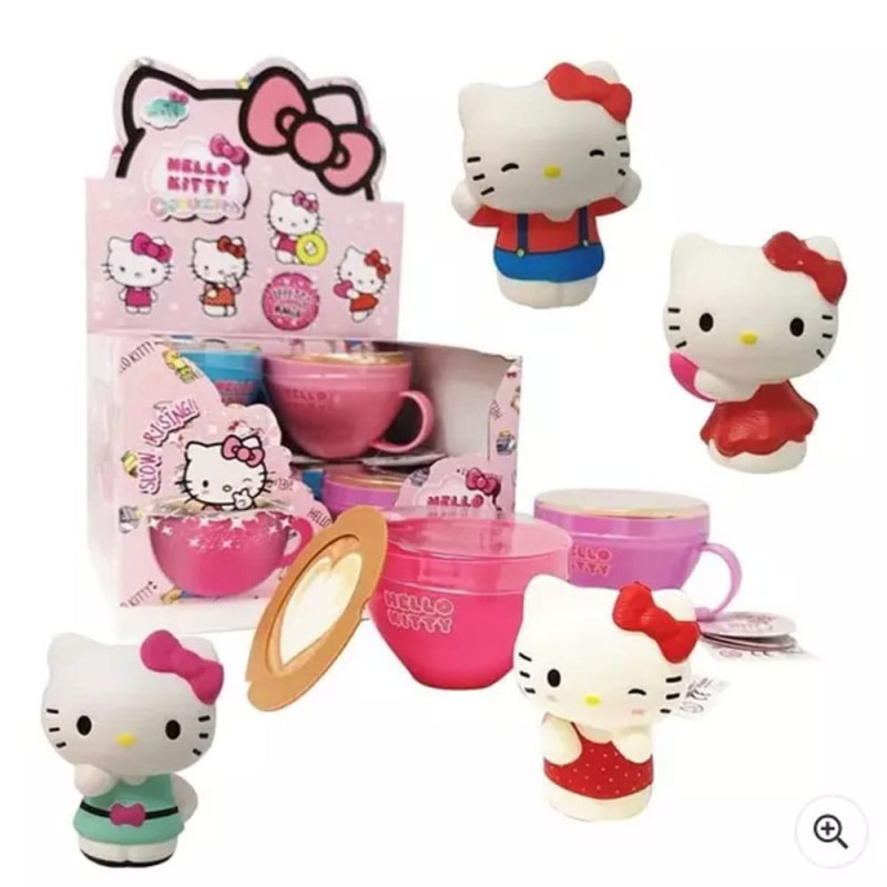 Sanrio Squishy Figures Hello Kitty Cappuccino Display (8) 6