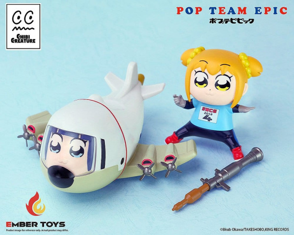 Pop Team Epic Chibi Creature Vinyl Figures 2-Pack POPUKO & PIPIMI: Skeleton Competition Ver. 10