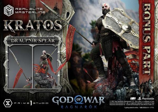 God of War: Ragnarok Real Elite Masterline Series Statue 1/3 Kratos Ultimate Bonus Version 95 cm 1