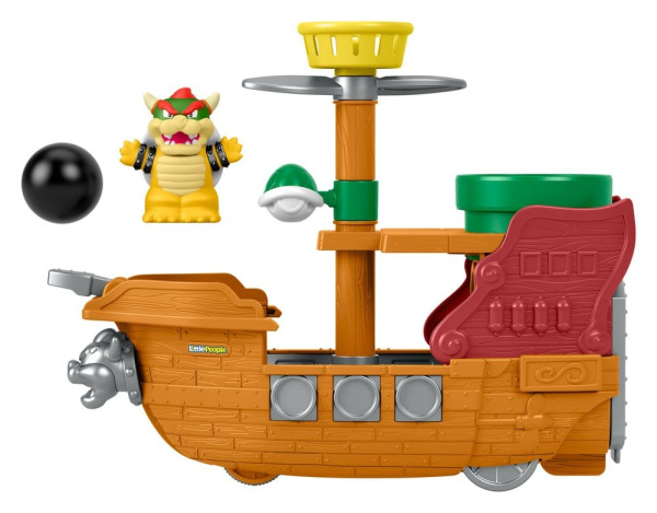 My Mario Little People Playset Bowser's Airship 8