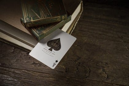 Theory 11 Playing Cards Monarch Green 2