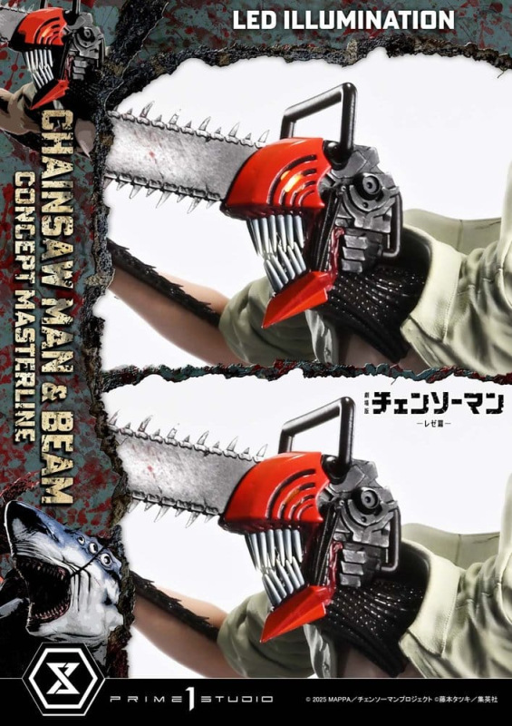 Chainsaw Man Concept Masterline Series Statue 1/6 Chainsaw Man & Beam 73 cm 6