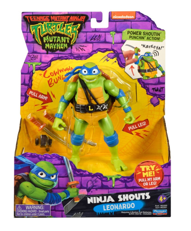 Teenage Mutant Ninja Turtles: Mutant Mayhem Ninja Shouts Action Figure Leonardo 14 cm 1
