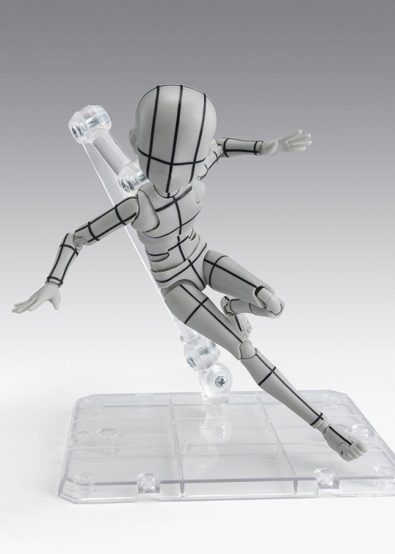 S.H.Figuarts Action Figure Body-Kun -Ken Sugimori- Edition -Wireframe- (Gray Color Ver.) 13 cm 3