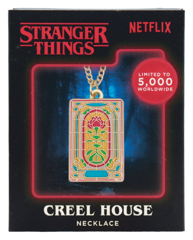 Stranger Things Necklace Creel House Window Limited Edition 3 x 2 cm 7