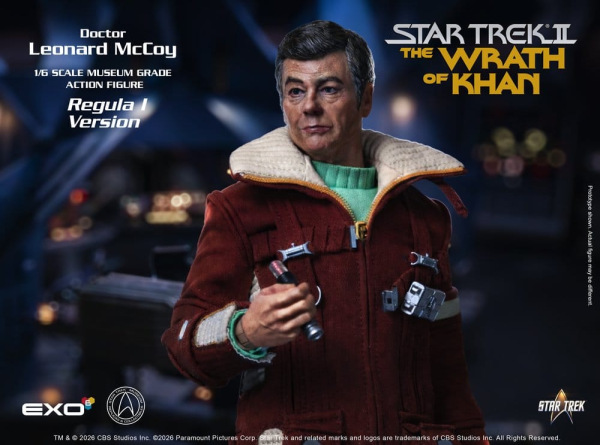 Star Trek II: The Wrath of Khan Action Figure 1/6 Dr. Leonard McCoy Regula I Version 30 cm 4