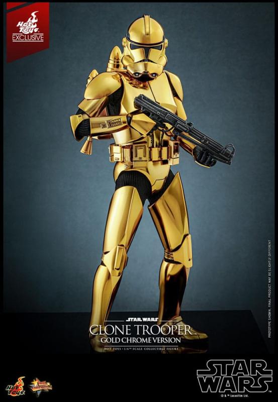 Star Wars Action Figure 1/6 Clone Trooper (Gold Chrome Version) Exclusive 30 cm 13