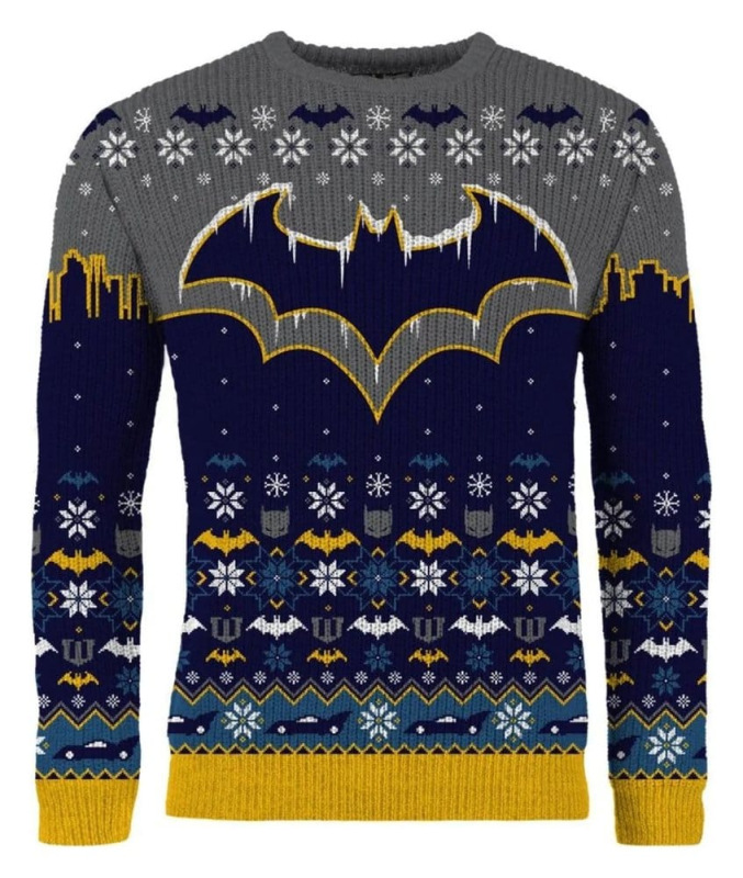 Batman Christmas Sweater Frosty Size M 3