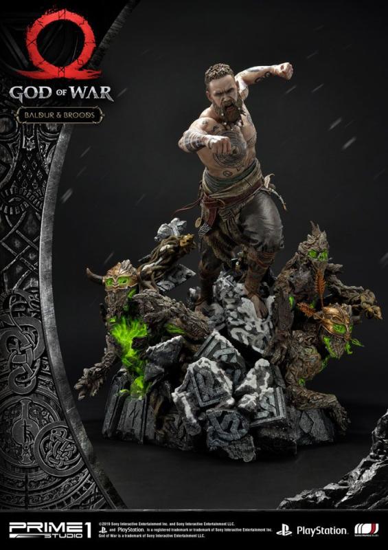 God of War (2018) Statue Baldur & Broods 62 cm
