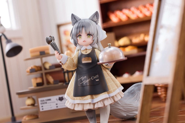 Decorated Life Collection PVC Statue Tea Time Cats - Cat Town Bakery Staff & Customer Set 12 cm 3