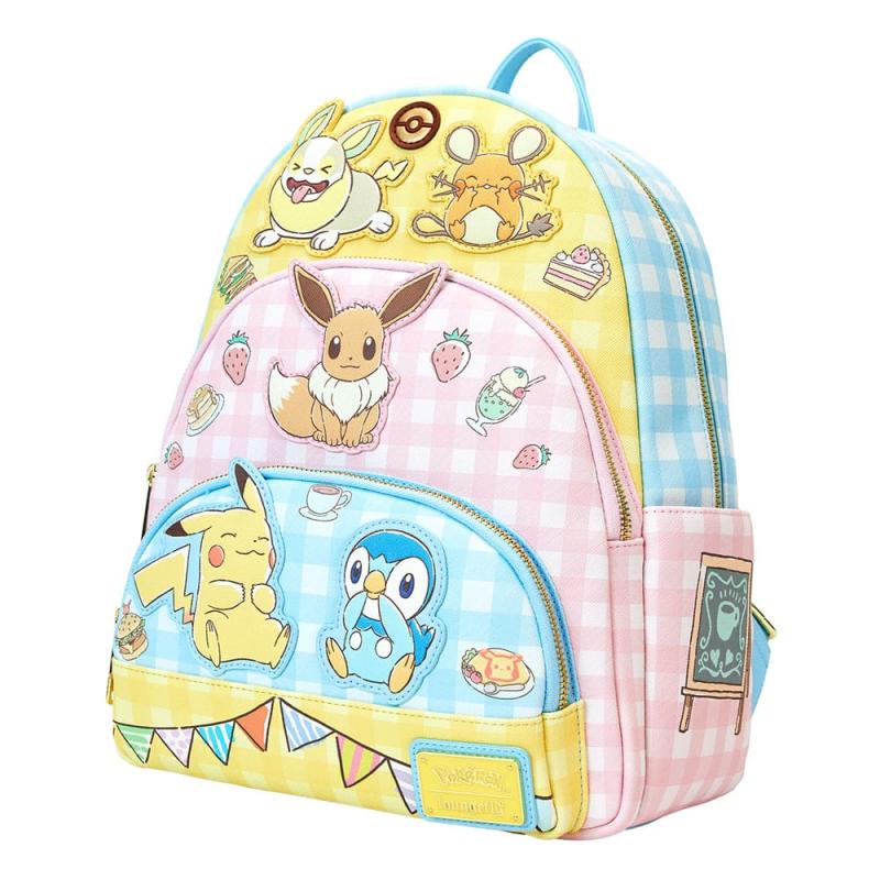 Pokémon by Loungefly Full-Size Backpack Cafe Tripple Pocket 1