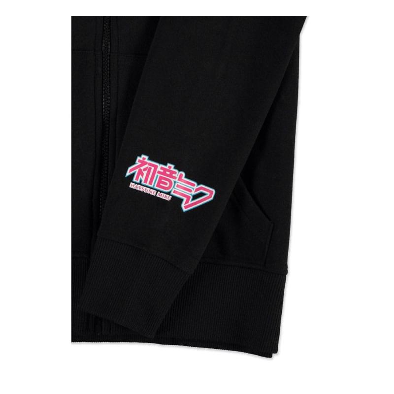 Hatsune Miku Zipper Hoodie Black