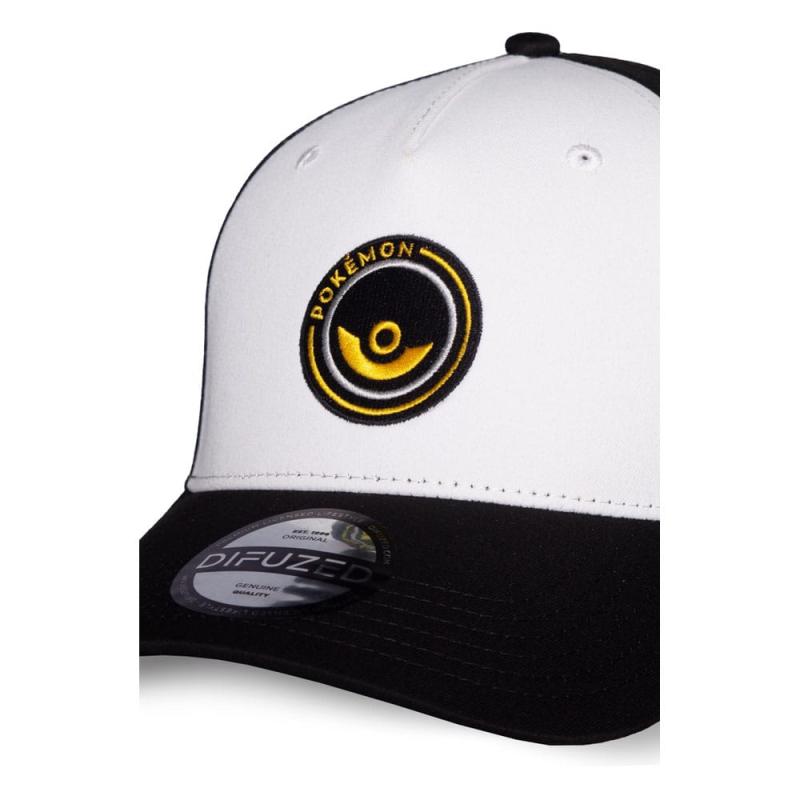 Pokemon Curved Bill Cap Pokeball white