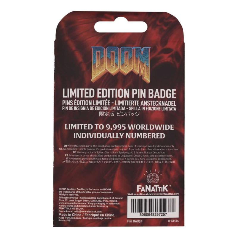 Doom Pin Badge Floppy Disk Limited Edition 3