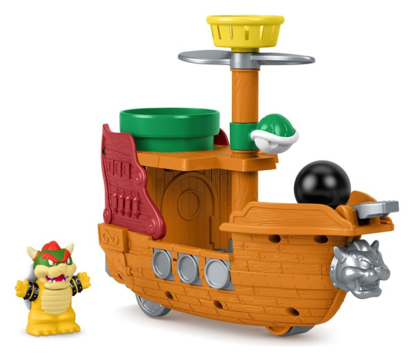 My Mario Little People Playset Bowser's Airship 9