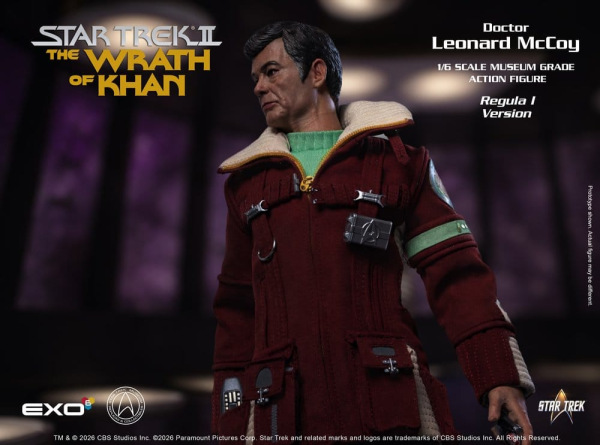 Star Trek II: The Wrath of Khan Action Figure 1/6 Dr. Leonard McCoy Regula I Version 30 cm 14