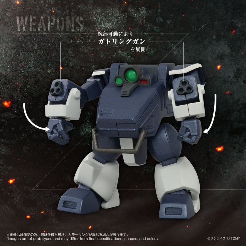 Armored Trooper Votoms Toyrise Action Figure 1/48 AT-09 Zwerg Wetlands Leg 7 cm 6