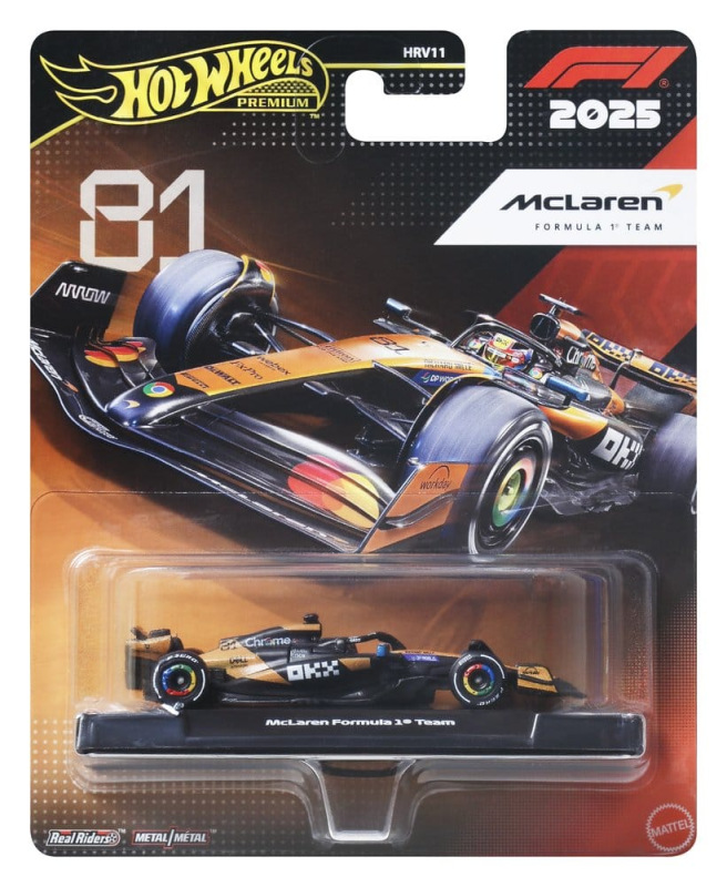 Formula 1 Hot Wheels Premium Die-Cast Vehicle 1:64 Team McLaren: Driver 1 1