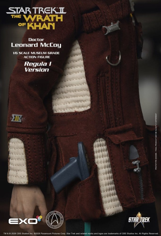 Star Trek II: The Wrath of Khan Action Figure 1/6 Dr. Leonard McCoy Regula I Version 30 cm 7