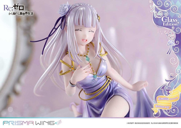 Re:Zero Prisma Wing Statue 1/7 Emilia Glass Edition Bonus Version 29 cm 7