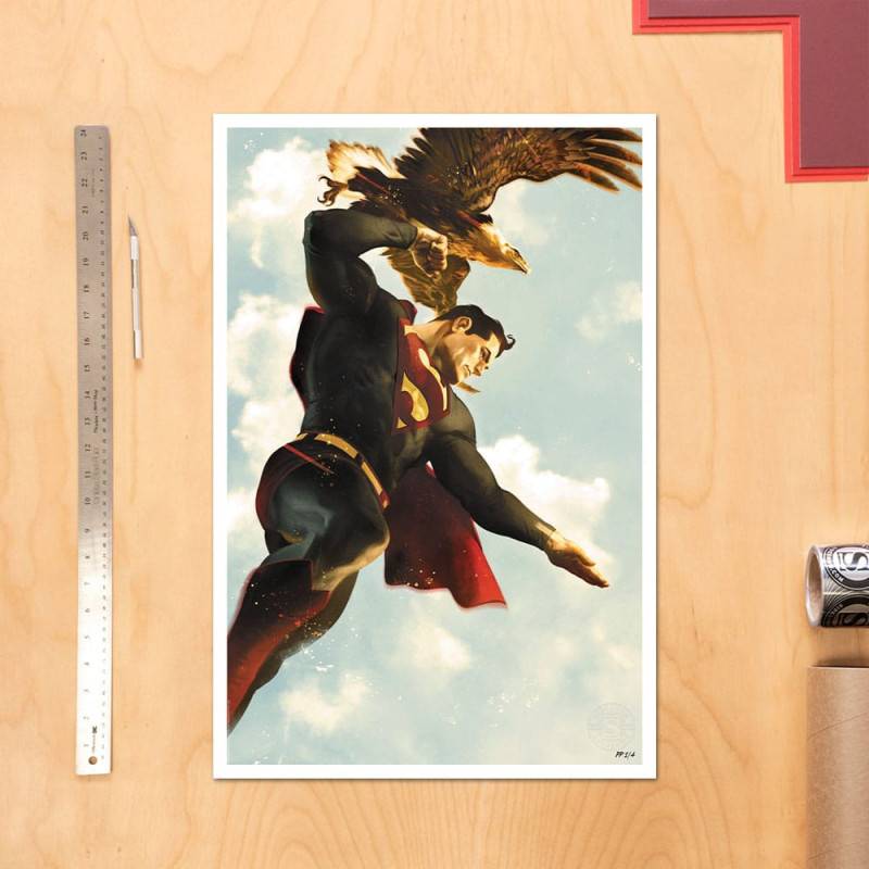 DC Comics Art Print Superman 61 x 41 cm - unframed 1
