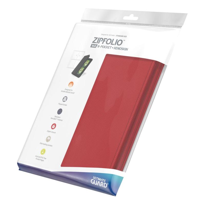 Ultimate Guard Zipfolio 160 - 8-Pocket XenoSkin Red