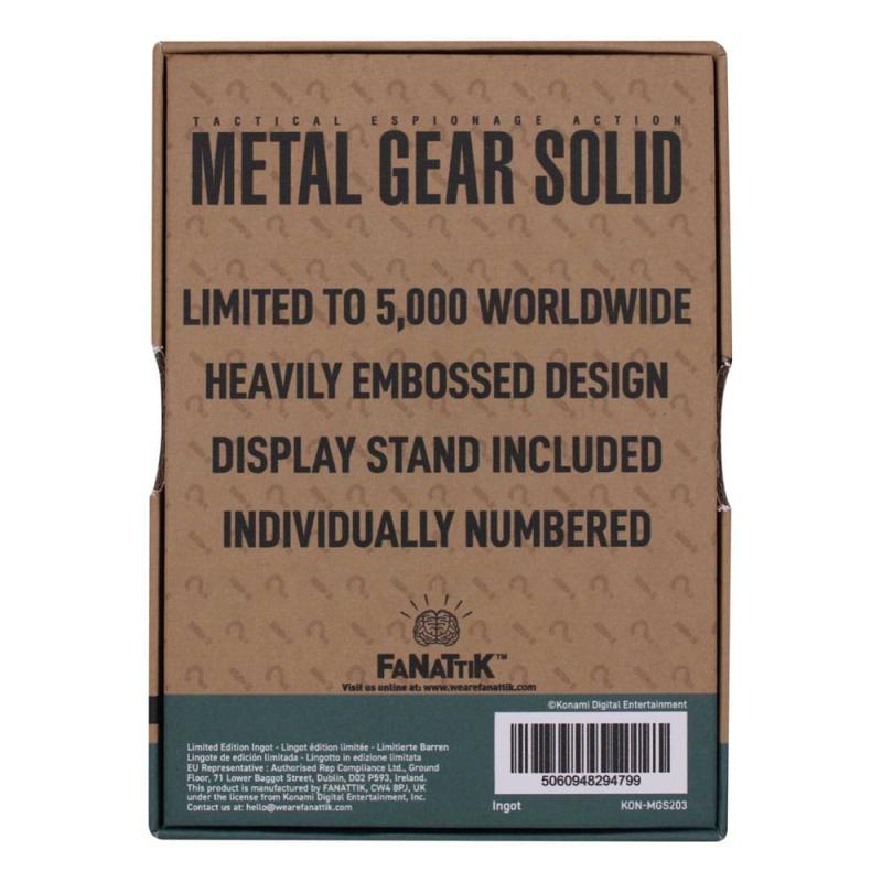 Metal Gear Solid 2 Ingot Raiden Limited Edition 3