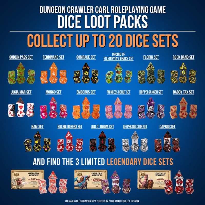 Dungeon Crawler Carl Dice Blind Box Display (20) 1