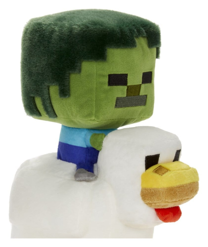 Minecraft Deluxe Plush Figure Chicken Jockey 20 cm 5
