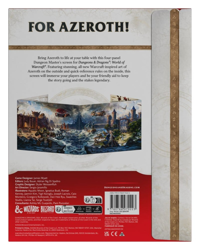 Dungeons & Dragons RPG World of Warcraft Dungeon Master's Screen *English Version* 4