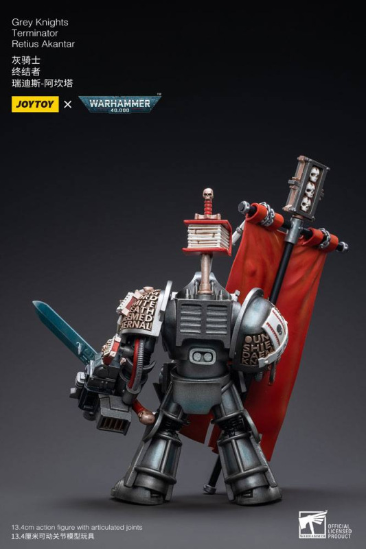 Warhammer 40k Action Figure 1/18 Grey Knights Terminator Retius Akantar 13 cm 2