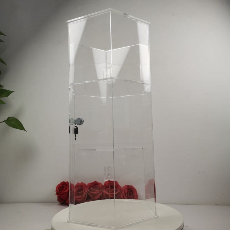 Evoretro 3-Tier Locking Acrylic Hexagon Display Tower 3