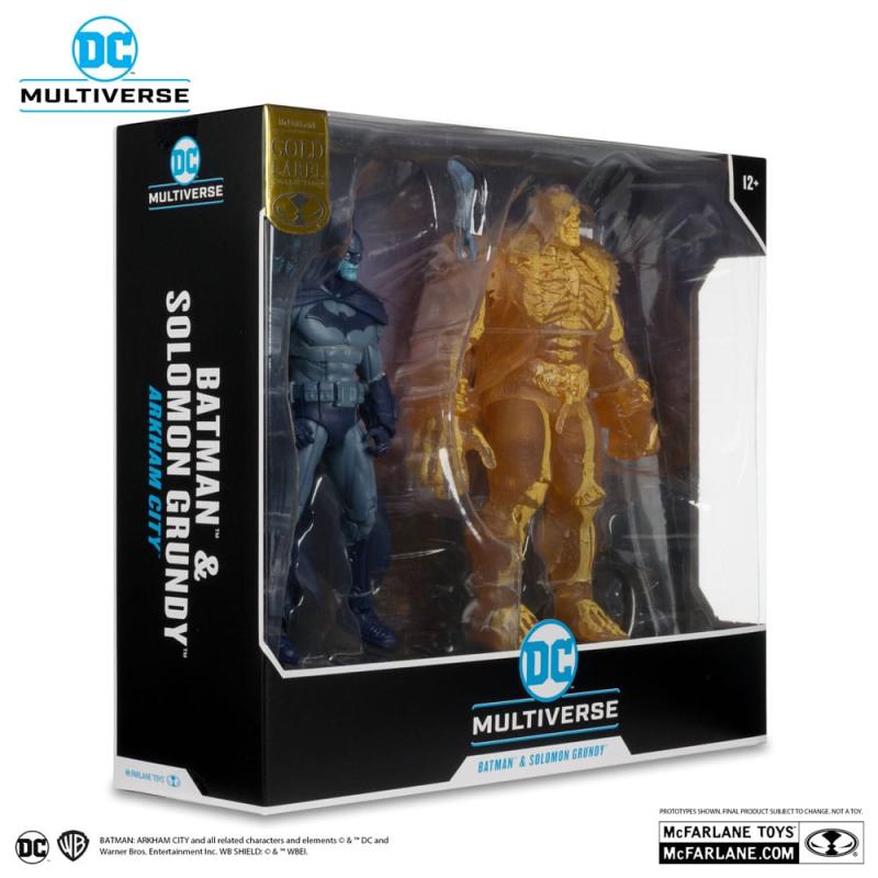 Arham City DC Multiverse Action Figure 2-Pack Batman & Solomon Grundy (Gold Label) 18 cm