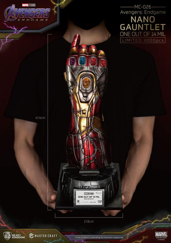 Avengers Endgame Master Craft Statue Nano Gauntlet 1/14000605 47 cm 8