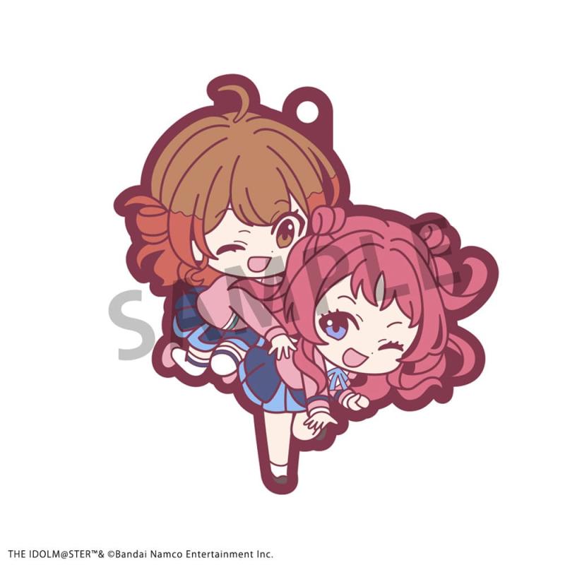 Idolmaster Rubber Mascot Buddycolle Rubber Charms Gakuen 7 cm Assortment (6)