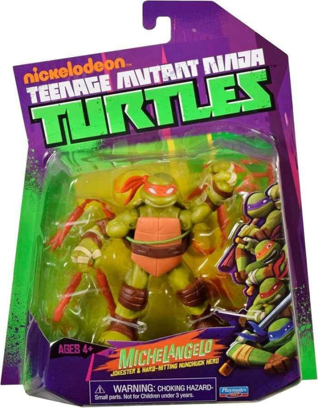 Teenage Mutant Ninja Turtles World of TMNT Action Figure Michelangelo 11 cm