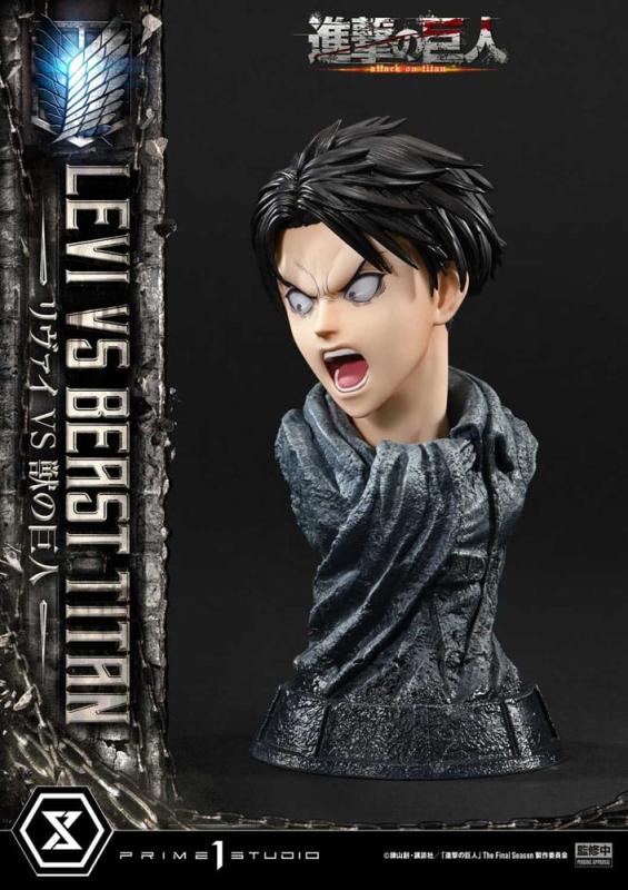 Attack on Titan Ultimate Premium Masterline Series Statue 1/4 Levi Versus Beast Titan Bonus Version