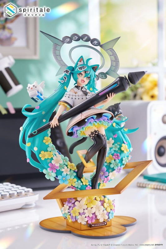 Hatsune Miku x Naoki Saito PVC Statue 1/7 My Figure Making! The Painter Ver. 34 cm 13