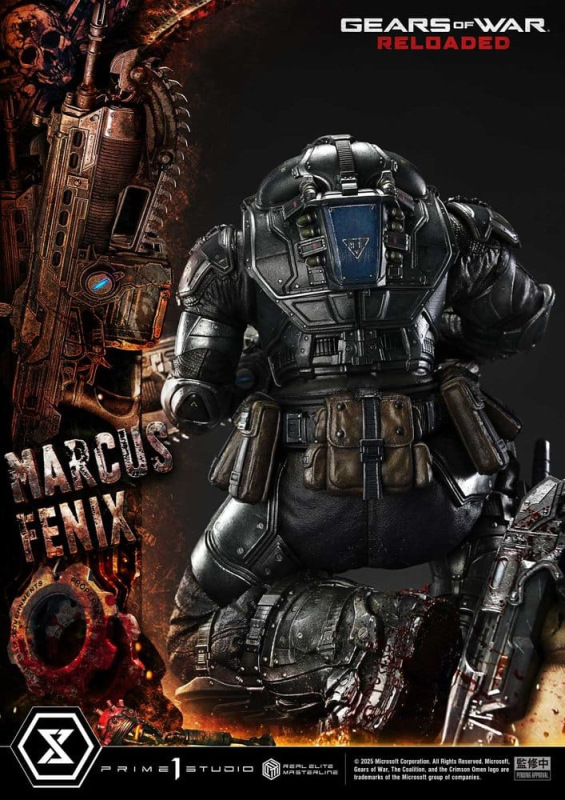 Gears of War: Reloaded Real Elite Masterline Series Statue 1/3 Marcus Fenix Ultimate Version 97 cm 11