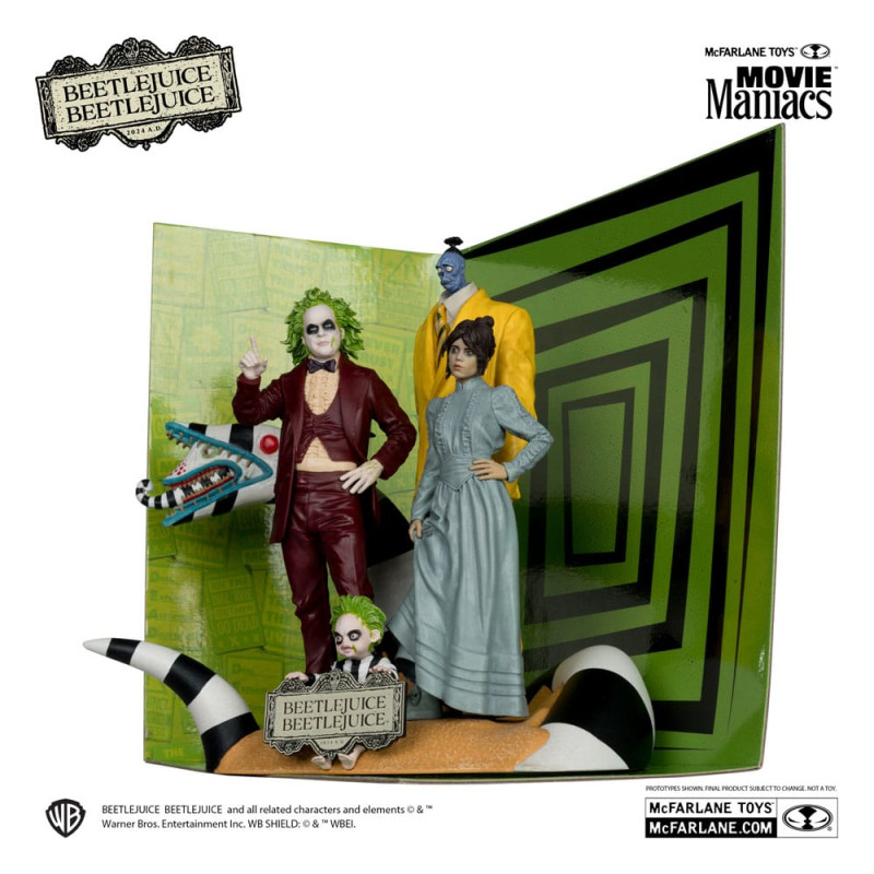 Beetlejuice Beetlejuice Movie Maniacs PVC Statue 4-Pack 15 cm 1
