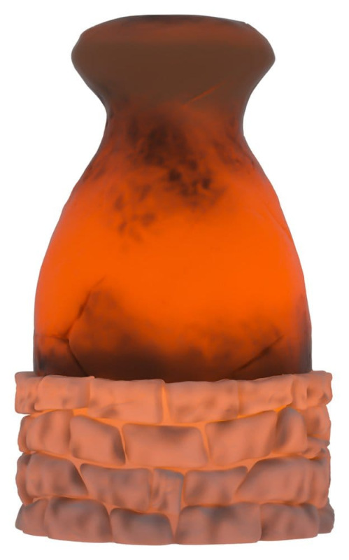 Rust Nightlight Furnace 13 cm 1