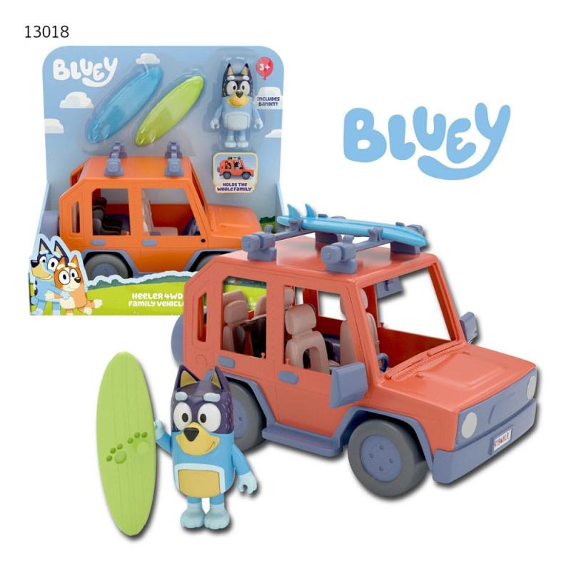 Bluey Action Figure with Vehicle Bluey Family Cruiser