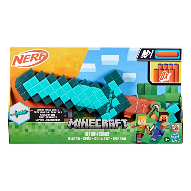 Minecraft NERF Dart-Firing Diamond Sword 6