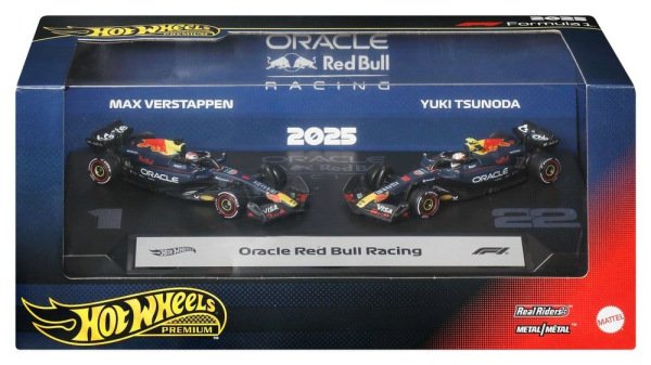 Formula 1 Hot Wheels Premium Die-Cast Vehicles 2-Pack 1/64 Oracle Red Bull Racing 1