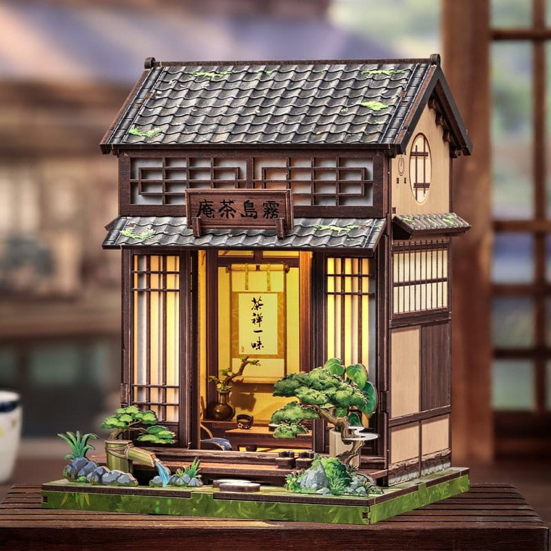 Miniature House Model Kit Kirishima Cha-an 19 x 14 cm 13