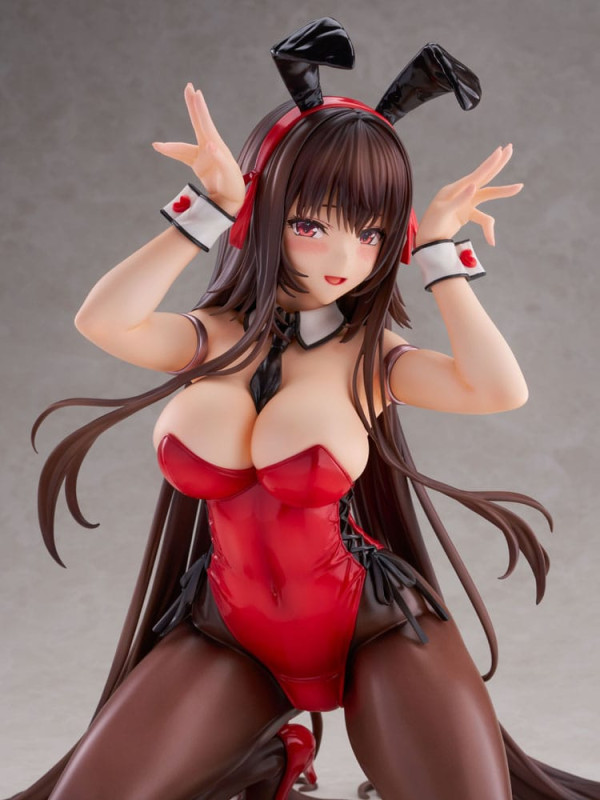 Amakano 2+ PVC Statue 1/4 Yuuhi Kurohime Bunny Suit Ver. 32 cm 11