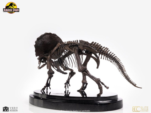 Jurassic Park Statue 1/24 Triceratops Fossil Skeleton Bronze 35 cm 3