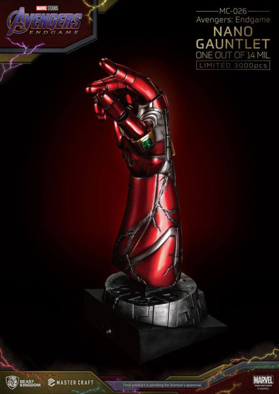 Avengers Endgame Master Craft Statue Nano Gauntlet 1/14000605 47 cm 2