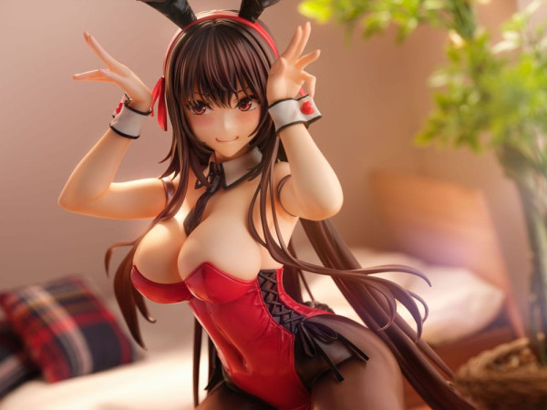 Amakano 2+ PVC Statue 1/4 Yuuhi Kurohime Bunny Suit Ver. 32 cm 5
